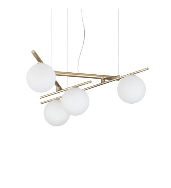 Люстра подвесная Ideal Lux Atlas SP4 G9 Золотая 365107