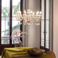 Люстра подвесная Ideal Lux Negresco SP8 Золото E14 087764