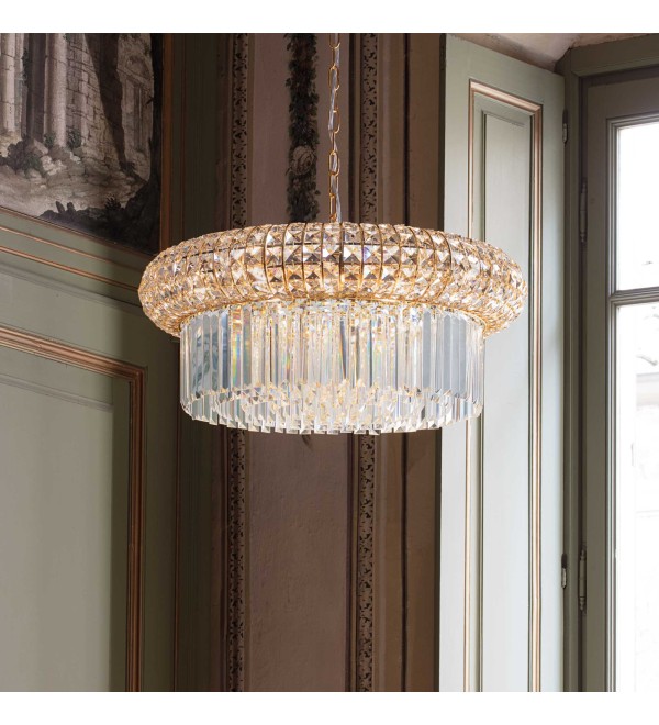 Люстра подвесная Ideal Lux Nabucco SP12 Золотистый E14 237794