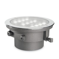 Светильник уличный встраиваемый Ideal Lux Taurus PT D21 Accent Round Сталь 3000К 277035