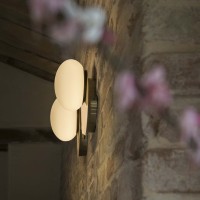Светильник настенный Ideal Lux Ninfea AP2 G9 Латунь 346533