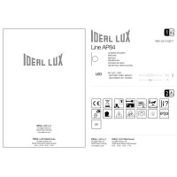 Светильник настенный Ideal Lux Line AP84 Хром 3000К LED 031491