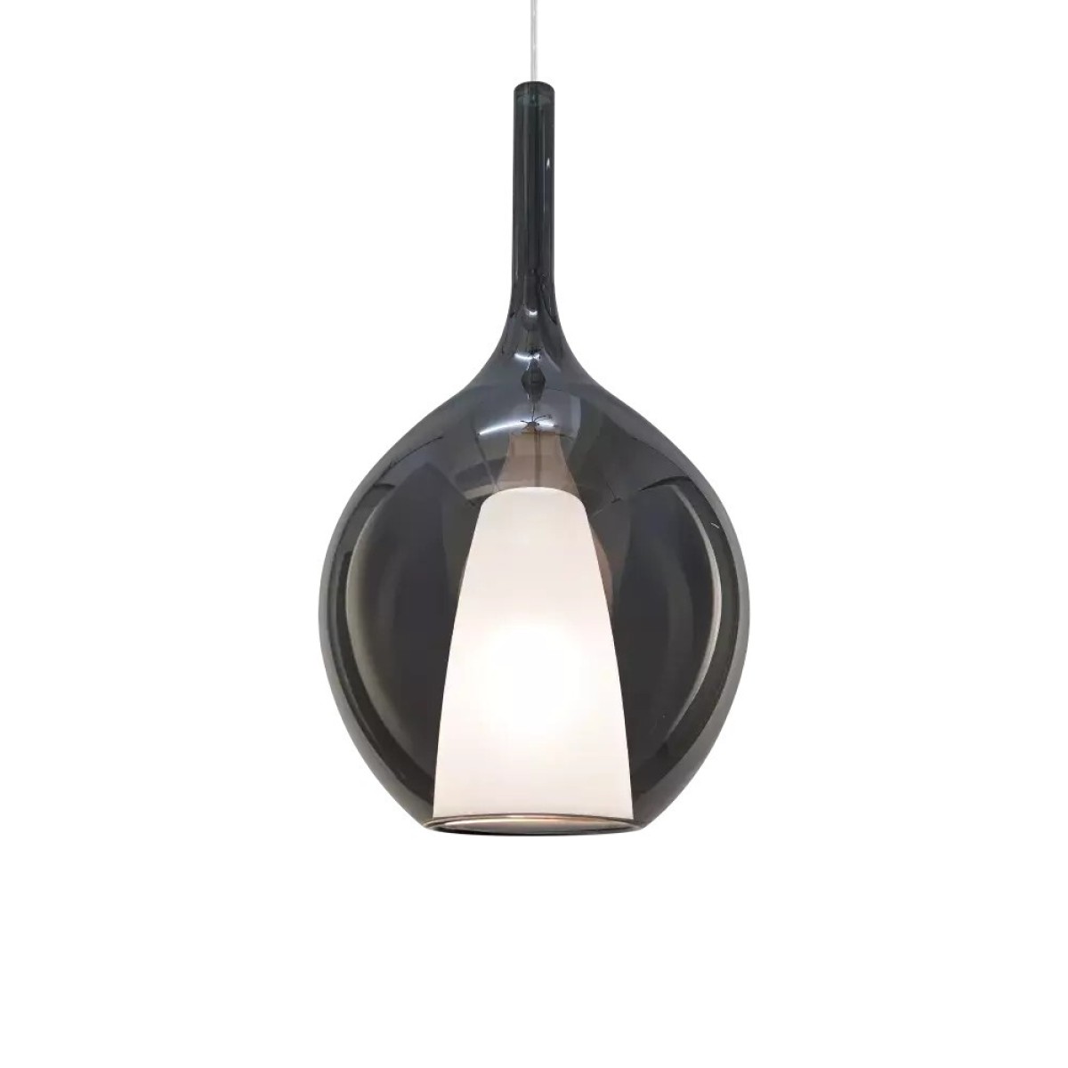 Светильник подвесной Ideal Lux Kalique SP1-2 D28 Серый E27 359618