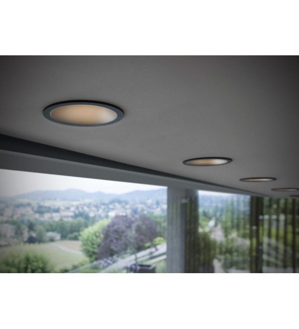 Светильник встраиваемый Ideal Lux Game Trim Round LED Черный 4000К 267968