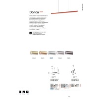 Светильник подвесной Ideal Lux Dorica SP1 D45 Бронзовый 3000К LED 366456