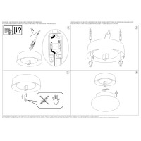 Светильник настенный Ideal Lux Smarties AP1 D14 Белый G9 014814
