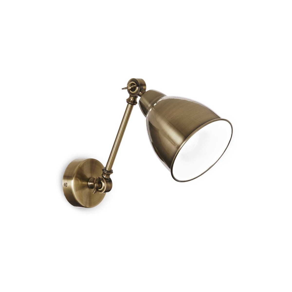 Светильник настенный Ideal Lux Newton AP1 Латунь античная E27 027876