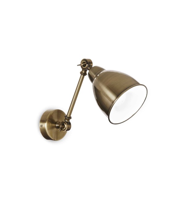 Светильник настенный Ideal Lux Newton AP1 Латунь античная E27 027876