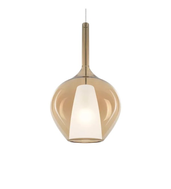 Светильник подвесной Ideal Lux Kalique SP1-1 D28 Янтарь E27 359526
