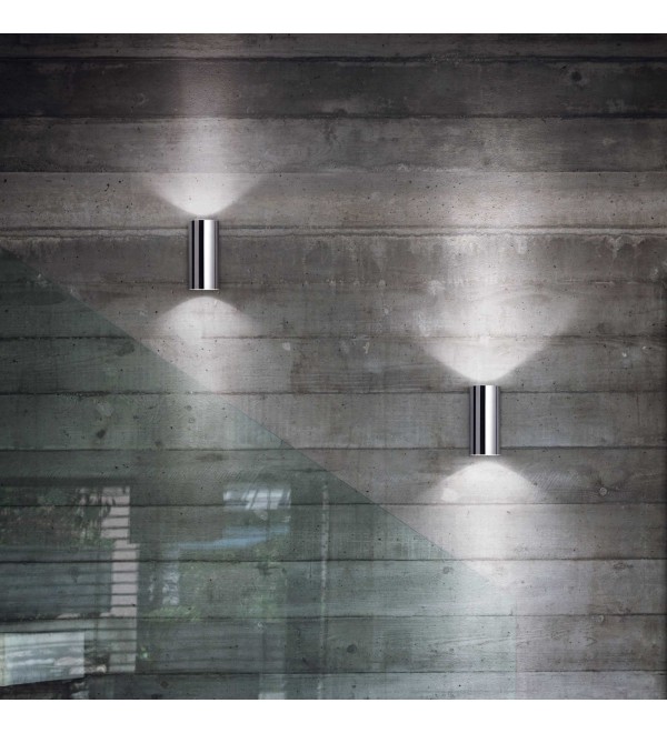 Светильник настенный Ideal Lux Look AP2 Round D60 H150 Античная латунь GU10 164823