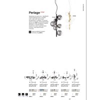 Люстра подвесная Ideal Lux Perlage SP10 Янтарь G9 322766