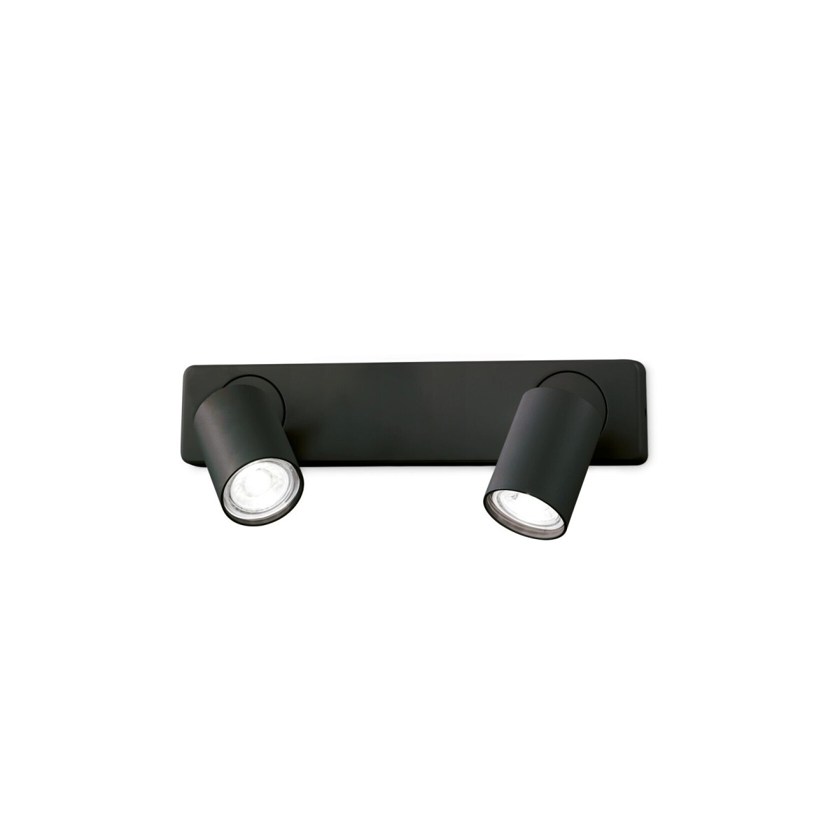 Светильник настенный Ideal Lux Rudy AP2 Round Черный GU10 229034