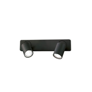 Светильник настенный Ideal Lux Rudy AP2 Round Черный GU10 229034
