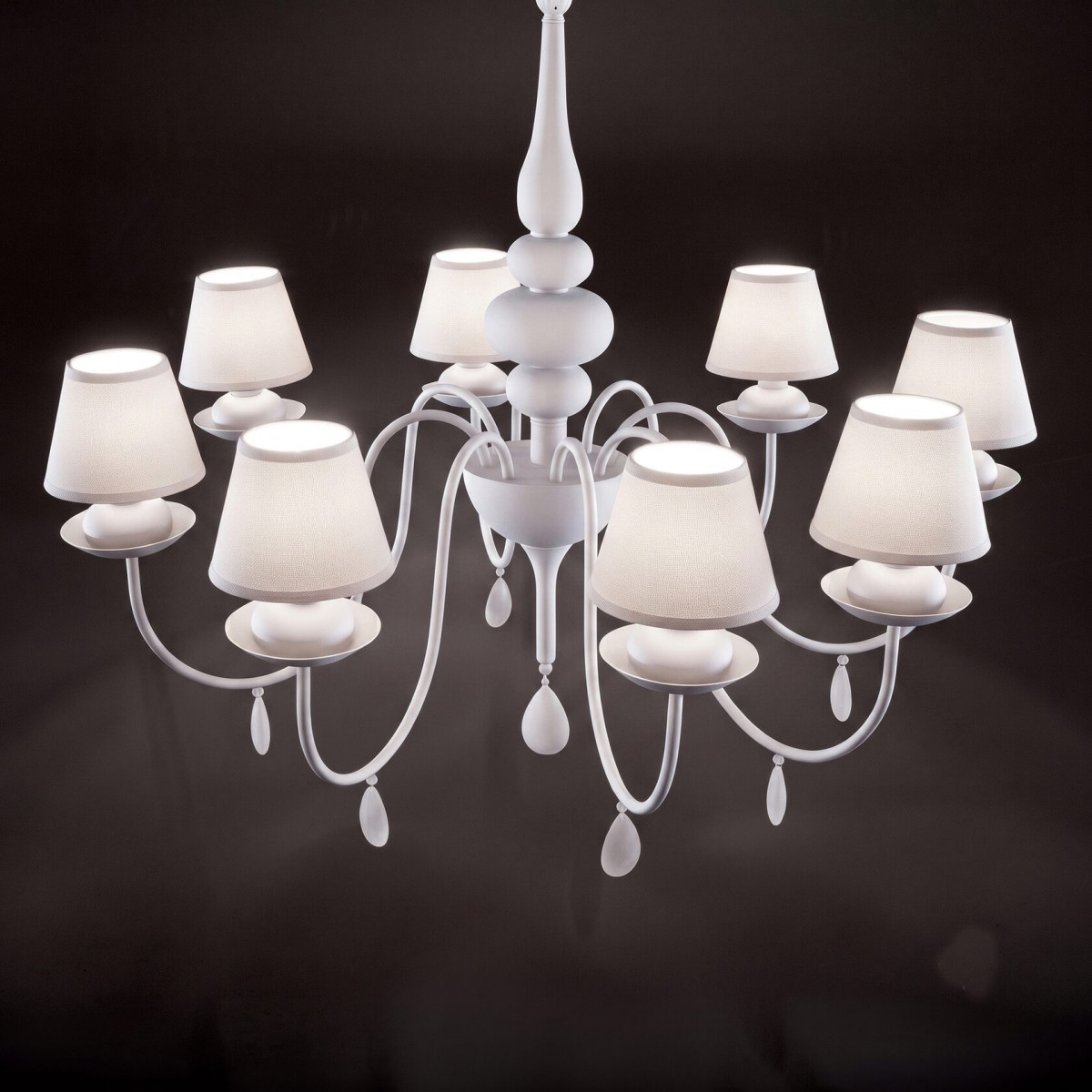 Люстра подвесная Ideal Lux Blanche SP8 Белый E14 035574