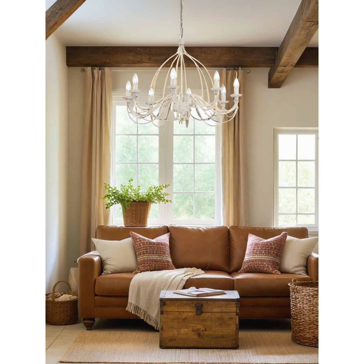 Люстра подвесная Ideal Lux Corte SP8 Белый E14 005898