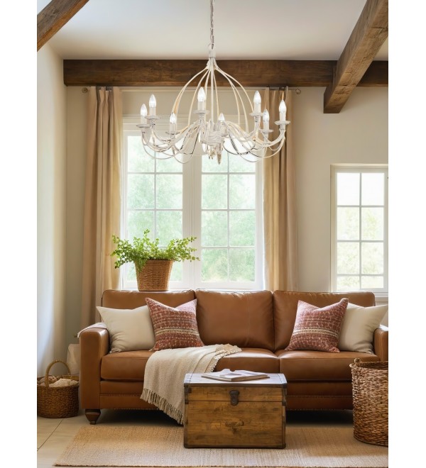 Люстра подвесная Ideal Lux Corte SP8 Белый E14 005898