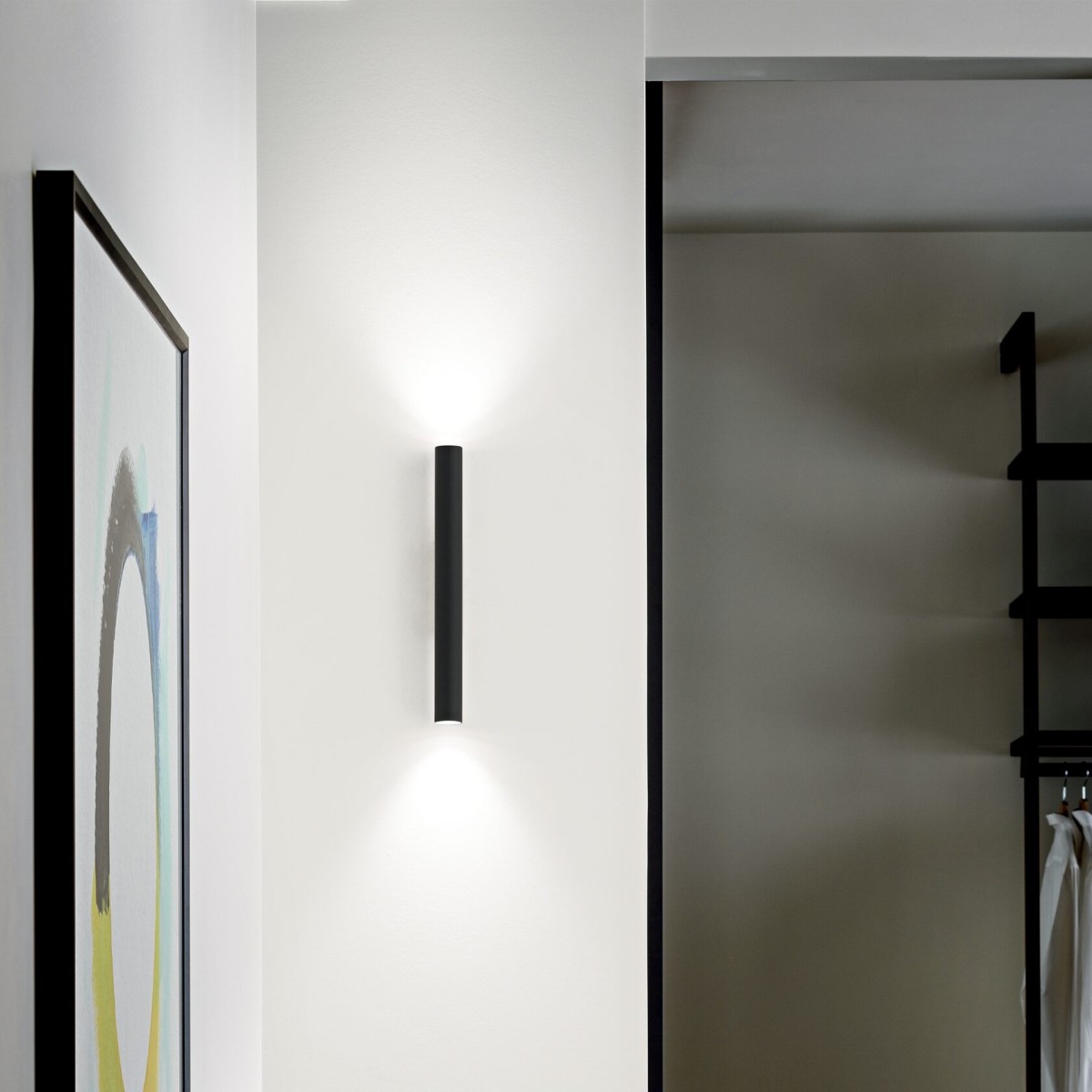 Светильник настенный Ideal Lux Look LED AP2 Round D30 H300 Белый 370620