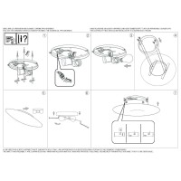 Люстра потолочная Ideal Lux Glory PL2 D40 Белый E27 101132