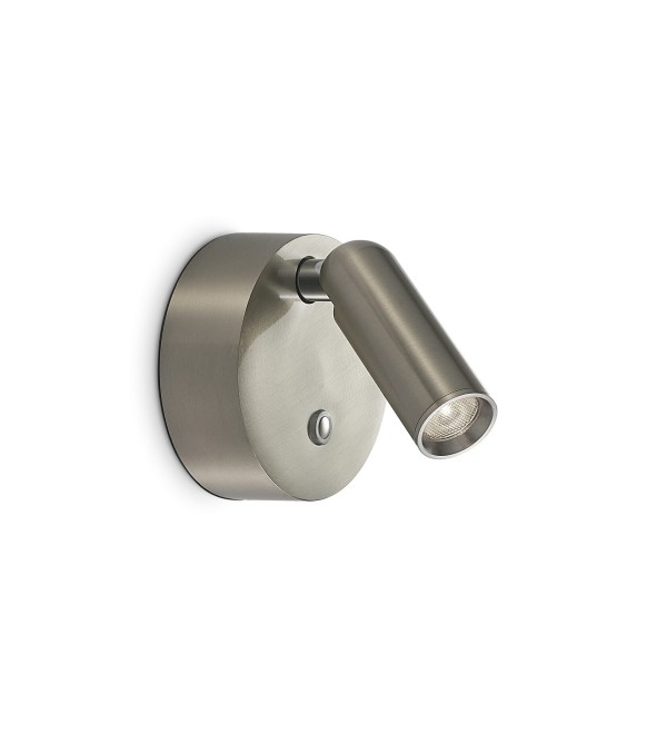 Светильник настенный Ideal Lux Bean AP Round Rechargeable Аккумулятор Никель LED 364810