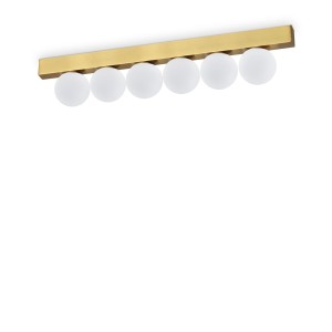 Светильник потолочный Ideal Lux Binomio LED PL6 Латунь 3000К LED 328263