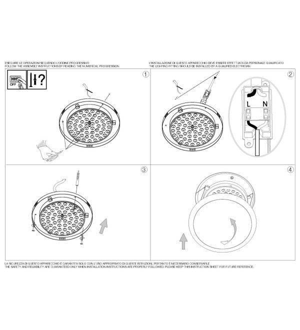 Светильник потолочный Ideal Lux Level PL D58 3000К LED Белый