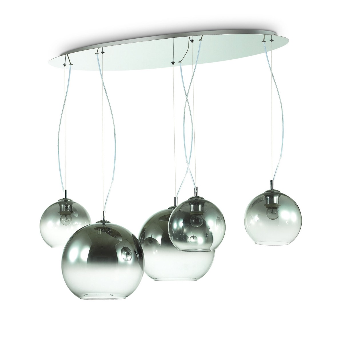 Люстра подвесная Ideal Lux Nemo Plus SP5 Хром размытый E27 138305
