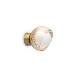 Светильник настенный Ideal Lux Bloom AP1 D12 Латунь G9 366531
