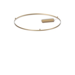 Светильник потолочный PL Ideal Lux Oracle Slim PL D090 Round LED 3000K Латунь 370279