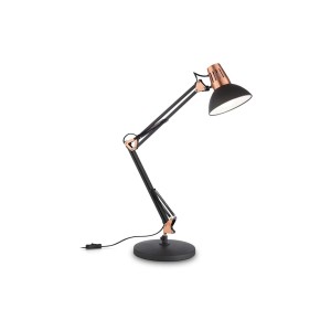 Лампа настольная Ideal Lux Wally TL1 Черный / Медь E27 061191