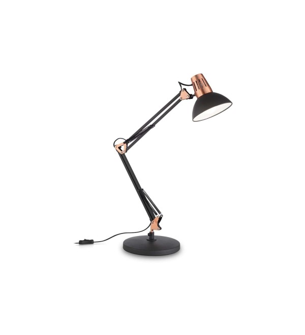 Лампа настольная Ideal Lux Wally TL1 Черный / Медь E27 061191