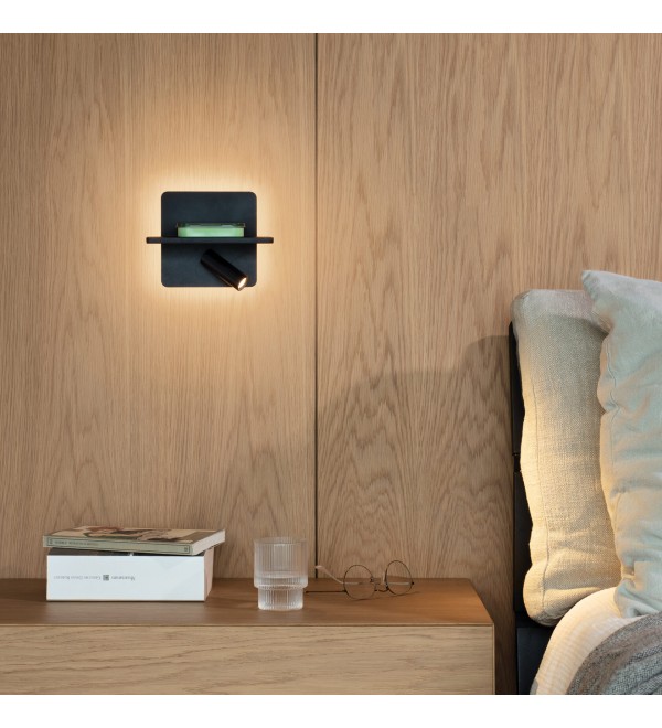 Светильник настенный Ideal Lux Piano AP USB Черный 3000К LED 287300