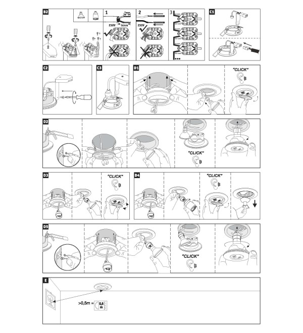 Светильник встраиваемый Paulmann 2Easy Spot-Set Premium Белый Набор 3шт. 99742