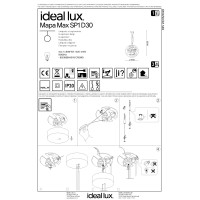 Светильник подвесной Ideal Lux Mapa SP1 D30 Прозрачный E27 045115