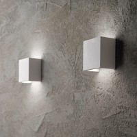 Светильник настенный Ideal Lux Flash AP1 Round Белый Гипс G9 214696