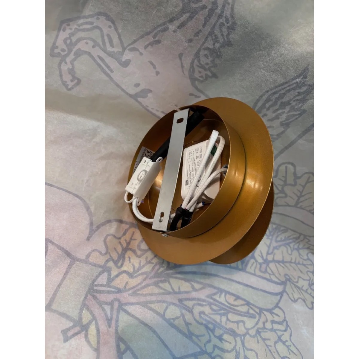 Светильник настенный Ideal Lux Tick AP LED Золото 3000К 238944