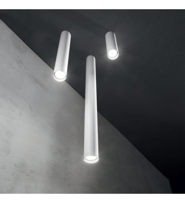 Светильник потолочный Ideal Lux Look PL1 Round D60 H200 Белый GU10 233079
