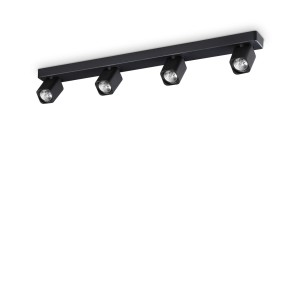 Светильник потолочный Ideal Lux Rudy PL4 Square Черный GU10 321523