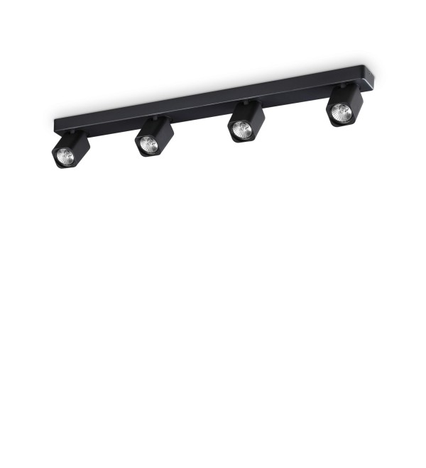 Светильник потолочный Ideal Lux Rudy PL4 Square Черный GU10 321523