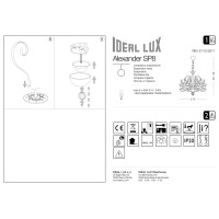 Люстра подвесная Ideal Lux Alexander SP8 Хром E14 090269