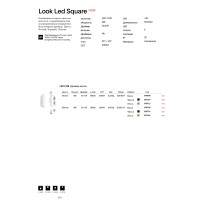Светильник настенный Ideal Lux Look LED AP2 Square D30 H300 Белый 370750