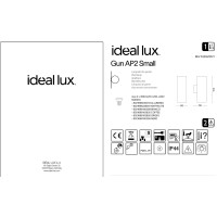 Светильник уличный Ideal Lux Gun AP2 Small Алюминий GU10 033013