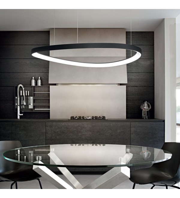 Люстра подвесная Ideal Lux Gemini SP D042 On-Off 3000K Черный LED 247236