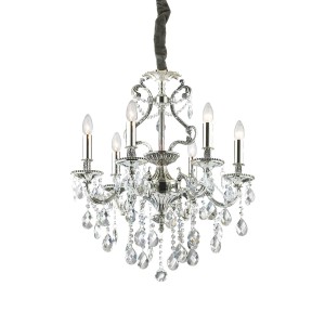 Люстра подвесная Ideal Lux Gioconda SP6 Серебро E14 044927