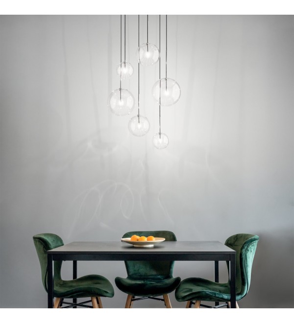 Светильник подвесной Ideal Lux Equinoxe SP1 D20 G4 Дымчатый 345369