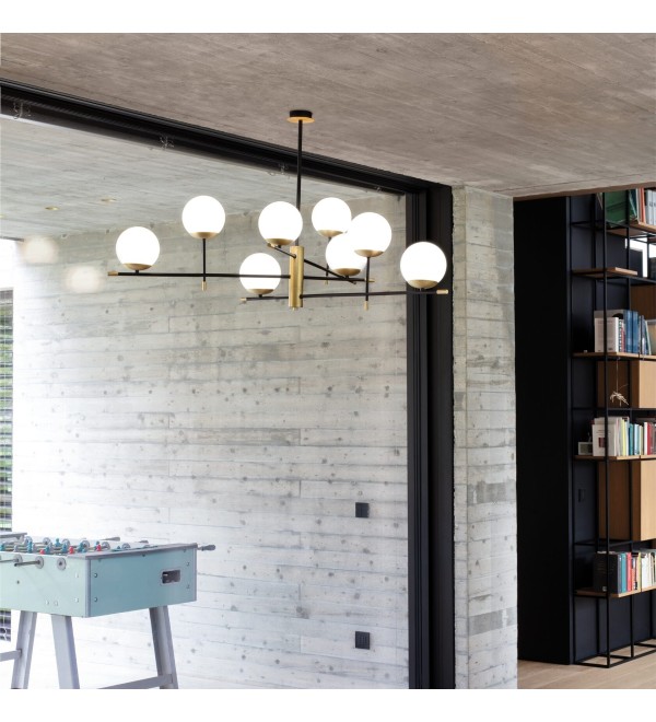 Люстра потолочная Ideal Lux Gourmet PL6 Черный E14 289496