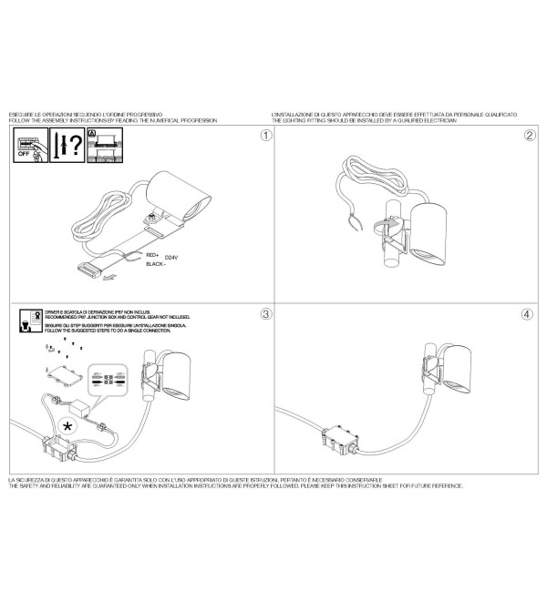 Светильник уличный Ideal Lux Koala AP 3Вт D24V Черный LED 3000К 331355