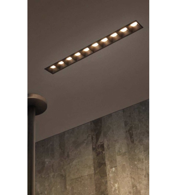 Светильник встраиваемый Ideal Lux Lika FI TRIM 06W 3000К LED Белый / Черный 206196