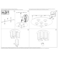 Люстра потолочная Ideal Lux Compo PL6 Белый E27 125503
