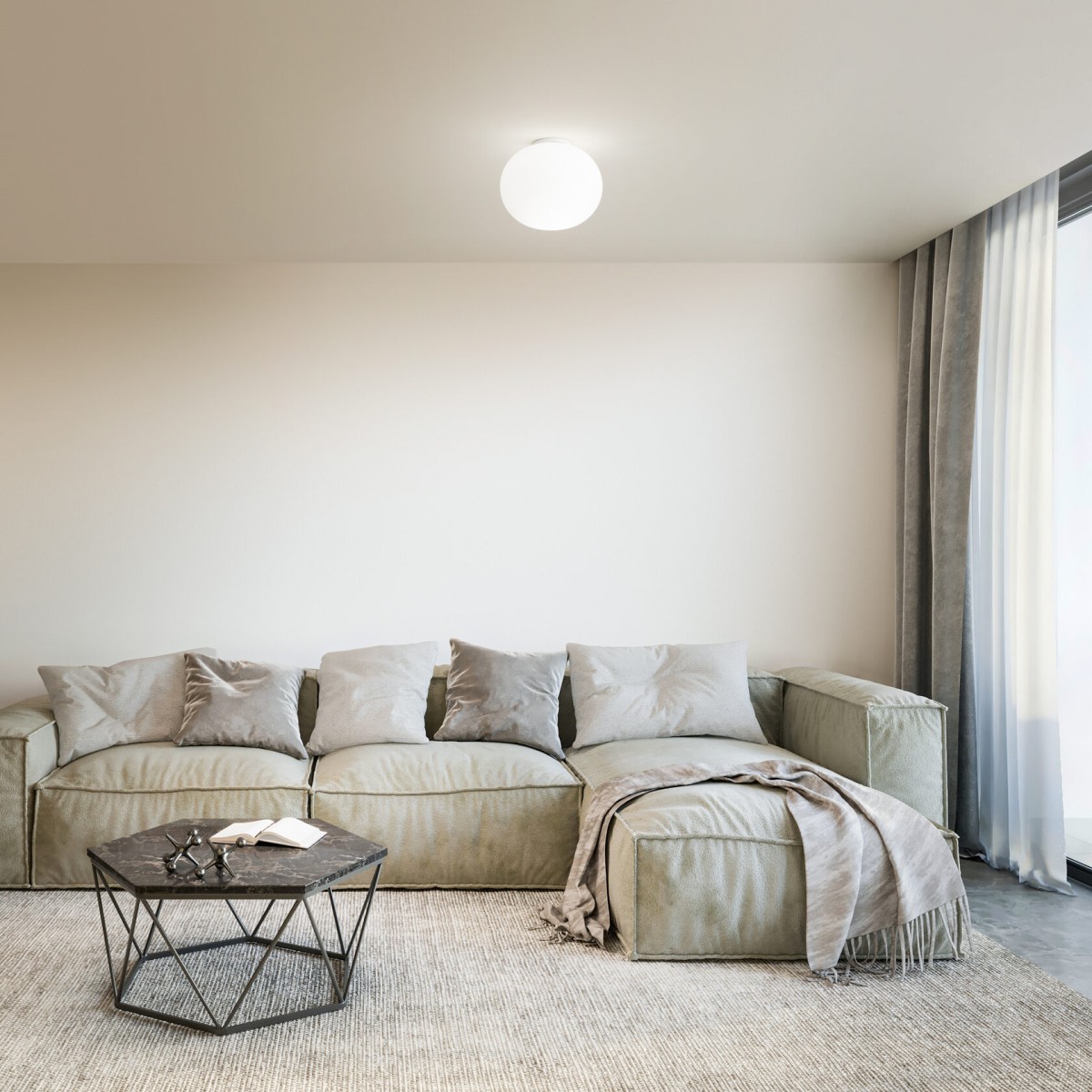 Светильник потолочный Ideal Lux Cotton PL1 D13 Белый G9 297750