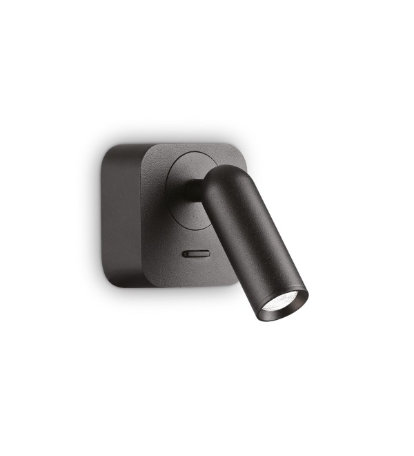 Светильник настенный Ideal Lux Bean AP square Черный 3000К 260655